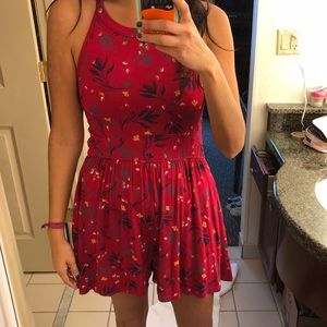 Roxy Romper Dress with pockets NWT floral print